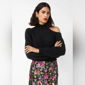 Open Shoulder Mohair Sweater